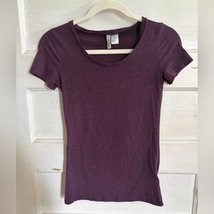 H&M Divided Purple Basic Tee